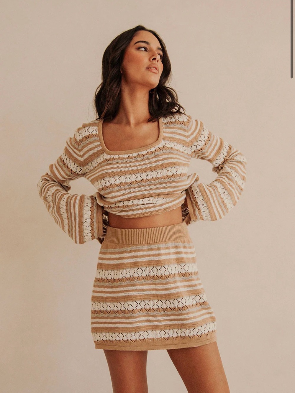 SABO Alaiya Knit Top & Skirt Set | Size M | Coastal Boho | EUC + NWT - Picture 7 of 8